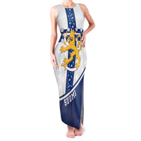 Custom Finland Football Family Matching Tank Maxi Dress and Hawaiian Shirt Suomen jalkapallomaajoukkue