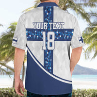 Custom Finland Football Hawaiian Shirt Suomen jalkapallomaajoukkue