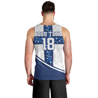 Custom Finland Football Men Tank Top Suomen jalkapallomaajoukkue