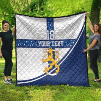 Custom Finland Football Quilt Suomen jalkapallomaajoukkue