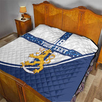 Custom Finland Football Quilt Suomen jalkapallomaajoukkue