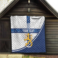Custom Finland Football Quilt Suomen jalkapallomaajoukkue