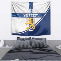 Custom Finland Football Tapestry Suomen jalkapallomaajoukkue