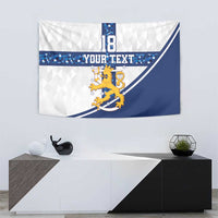 Custom Finland Football Tapestry Suomen jalkapallomaajoukkue