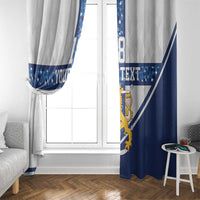 Custom Finland Football Window Curtain Suomen jalkapallomaajoukkue