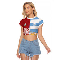 Custom British Lions Argentina Raglan Cropped T Shirt Unique Style - Wonder Print Shop