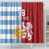 Custom British Lions Argentina Shower Curtain Unique Style - Wonder Print Shop