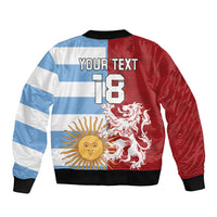 Custom British Lions Argentina Sleeve Zip Bomber Jacket Unique Style - Wonder Print Shop