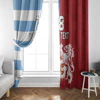 Custom British Lions Argentina Window Curtain Unique Style - Wonder Print Shop