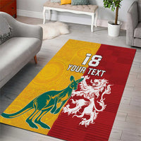 Custom British Lions Australia Area Rug Unique Style - Wonder Print Shop