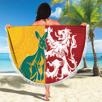 Custom British Lions Australia Beach Blanket Unique Style - Wonder Print Shop