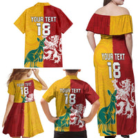 Custom British Lions Australia Family Matching Off Shoulder Maxi Dress and Hawaiian Shirt Unique Style - Wonder Print Shop