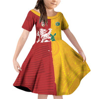 Custom British Lions Australia Family Matching Off Shoulder Short Dress and Hawaiian Shirt Unique Style - Wonder Print Shop