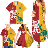 Custom British Lions Australia Family Matching Summer Maxi Dress and Hawaiian Shirt Unique Style - Wonder Print Shop