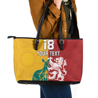 Custom British Lions Australia Leather Tote Bag Unique Style - Wonder Print Shop