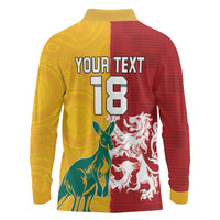 Custom British Lions Australia Long Sleeve Polo Shirt Unique Style - Wonder Print Shop