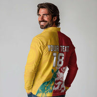 Custom British Lions Australia Long Sleeve Polo Shirt Unique Style - Wonder Print Shop