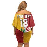 Custom British Lions Australia Off Shoulder Short Dress Unique Style - Wonder Print Shop