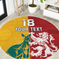 Custom British Lions Australia Round Carpet Unique Style - Wonder Print Shop