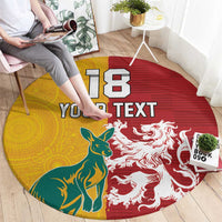 Custom British Lions Australia Round Carpet Unique Style - Wonder Print Shop
