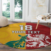 Custom British Lions Australia Round Carpet Unique Style - Wonder Print Shop