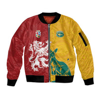 Custom British Lions Australia Sleeve Zip Bomber Jacket Unique Style - Wonder Print Shop