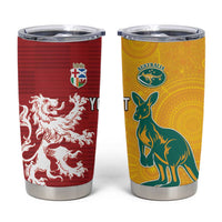 Custom British Lions Australia Tumbler Cup Unique Style - Wonder Print Shop