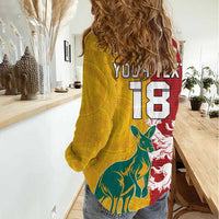 Custom British Lions Australia Women Casual Shirt Unique Style - Wonder Print Shop