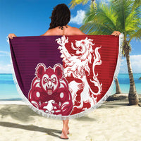 Custom British Lions Brumbies Beach Blanket Unique Style - Wonder Print Shop
