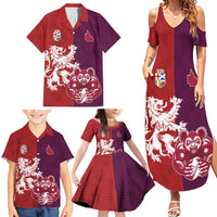 Custom British Lions Brumbies Family Matching Summer Maxi Dress and Hawaiian Shirt Unique Style - Wonder Print Shop