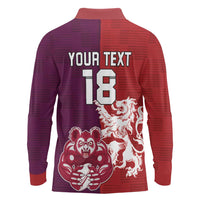 Custom British Lions Brumbies Long Sleeve Polo Shirt Unique Style - Wonder Print Shop