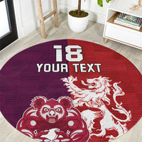 Custom British Lions Brumbies Round Carpet Unique Style - Wonder Print Shop