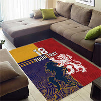 Custom British Lions Queensland Area Rug Unique Style - Wonder Print Shop