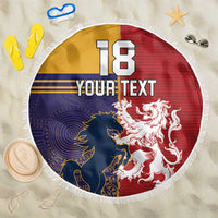 Custom British Lions Queensland Beach Blanket Unique Style - Wonder Print Shop