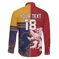 Custom British Lions Queensland Family Matching Long Sleeve Bodycon Dress and Hawaiian Shirt Unique Style - Wonder Print Shop