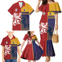 Custom British Lions Queensland Family Matching Mermaid Dress and Hawaiian Shirt Unique Style - Wonder Print Shop