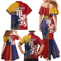 Custom British Lions Queensland Family Matching Mermaid Dress and Hawaiian Shirt Unique Style - Wonder Print Shop