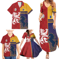 Custom British Lions Queensland Family Matching Summer Maxi Dress and Hawaiian Shirt Unique Style - Wonder Print Shop