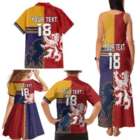 Custom British Lions Queensland Family Matching Tank Maxi Dress and Hawaiian Shirt Unique Style - Wonder Print Shop