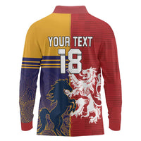 Custom British Lions Queensland Long Sleeve Polo Shirt Unique Style - Wonder Print Shop