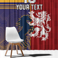 Custom British Lions Queensland Window Curtain Unique Style - Wonder Print Shop