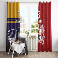 Custom British Lions Queensland Window Curtain Unique Style - Wonder Print Shop