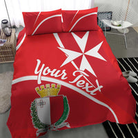 Personalized Malta Cross Coat Of Arms Bedding Set - Wonder Print Shop