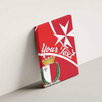 Personalized Malta Cross Coat Of Arms Canvas Wall Art - Wonder Print Shop