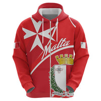 Personalized Malta Cross Coat Of Arms Hoodie - Wonder Print Shop