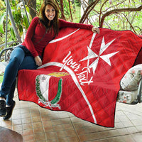 Personalized Malta Cross Coat Of Arms Quilt - Wonder Print Shop