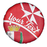 Personalized Malta Cross Coat Of Arms Spare Tire Cover - Wonder Print Shop