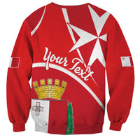 Personalized Malta Cross Coat Of Arms Sweatshirt - Wonder Print Shop