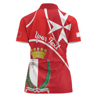 Personalized Malta Cross Coat Of Arms Women Polo Shirt - Wonder Print Shop