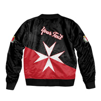 Personalized Malta Cross With Valletta Capital Bomber Jacket - Wonder Print Shop